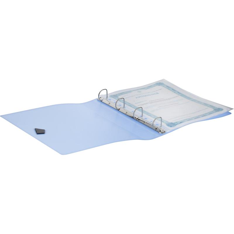 Папка на 4-х кольцах Attache Selection Breeze, А4, D-кольца, 50мм, резинка