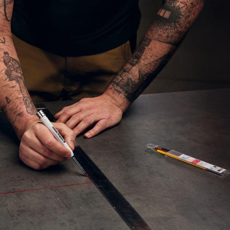 Карандаш строительный для глубоких отверстий Edding E-8880 белый 2,8 мм