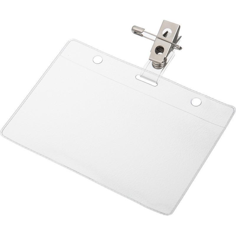 Бейдж Attache 120х87мм металл зажим/булавка (10шт.) 1065БГК