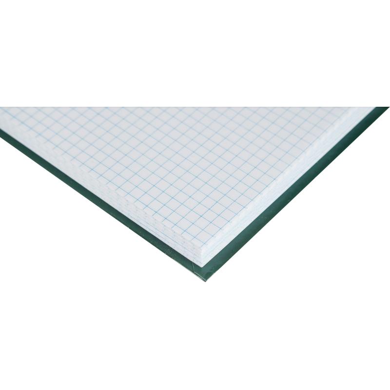 Книга учета Attache А4 96л в клетку блок офсет, бумвинил зеленый