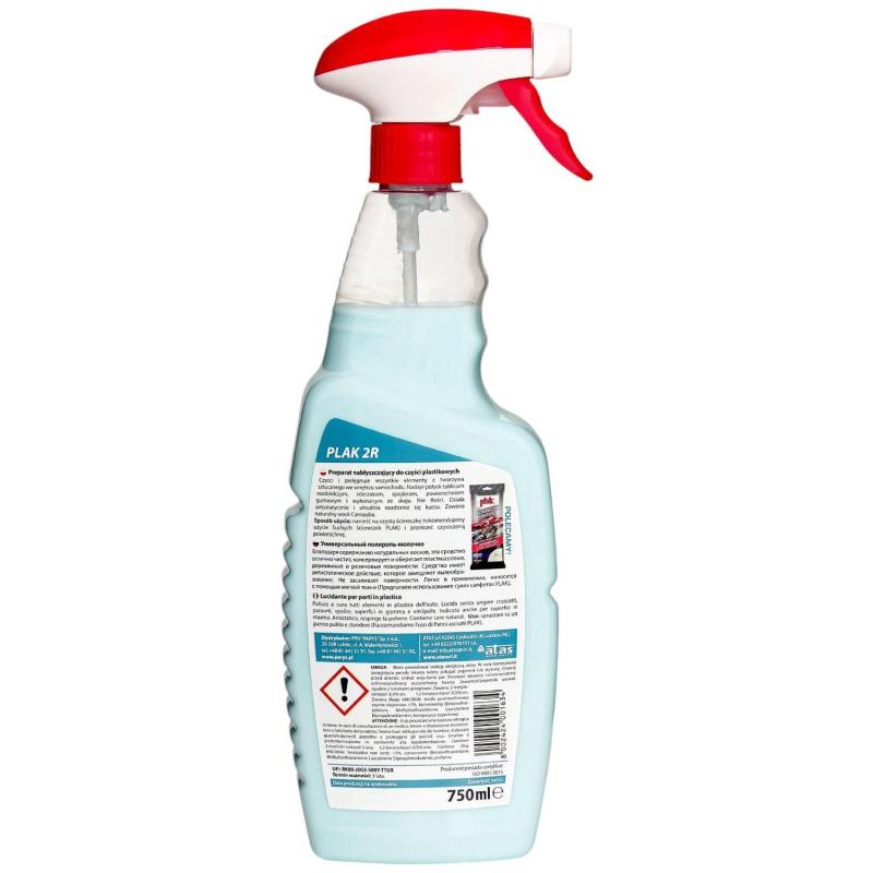 Полироль пластика  Plak 2R  (МОЛОЧКО голубое),750 мл.(триг.)PLAK L1992/5221