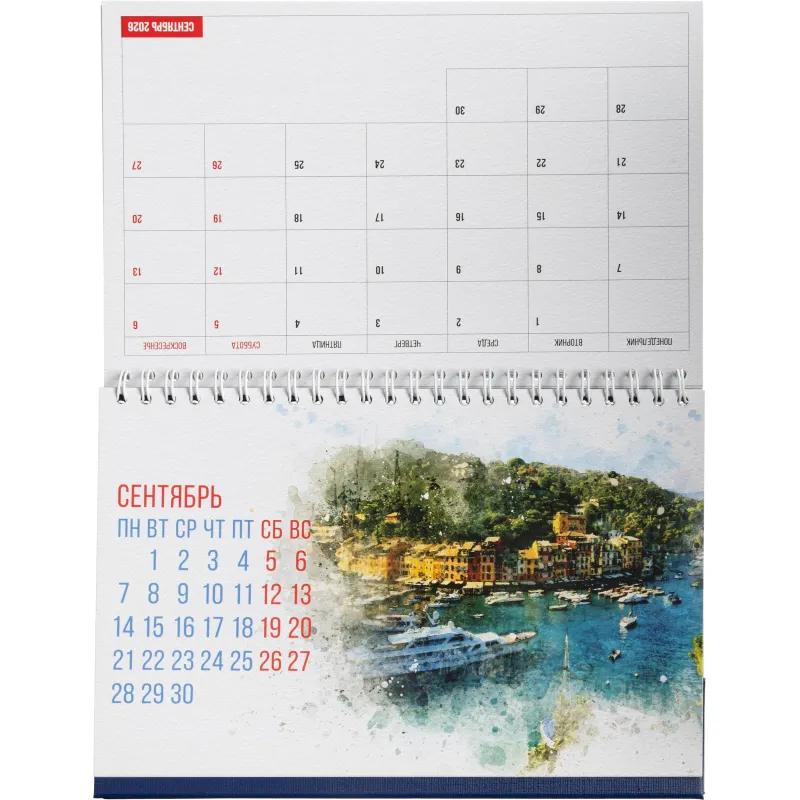 Календарь-домик настольный 2026 планинг,бумвин, Море и Лодки,210х150,3235-5