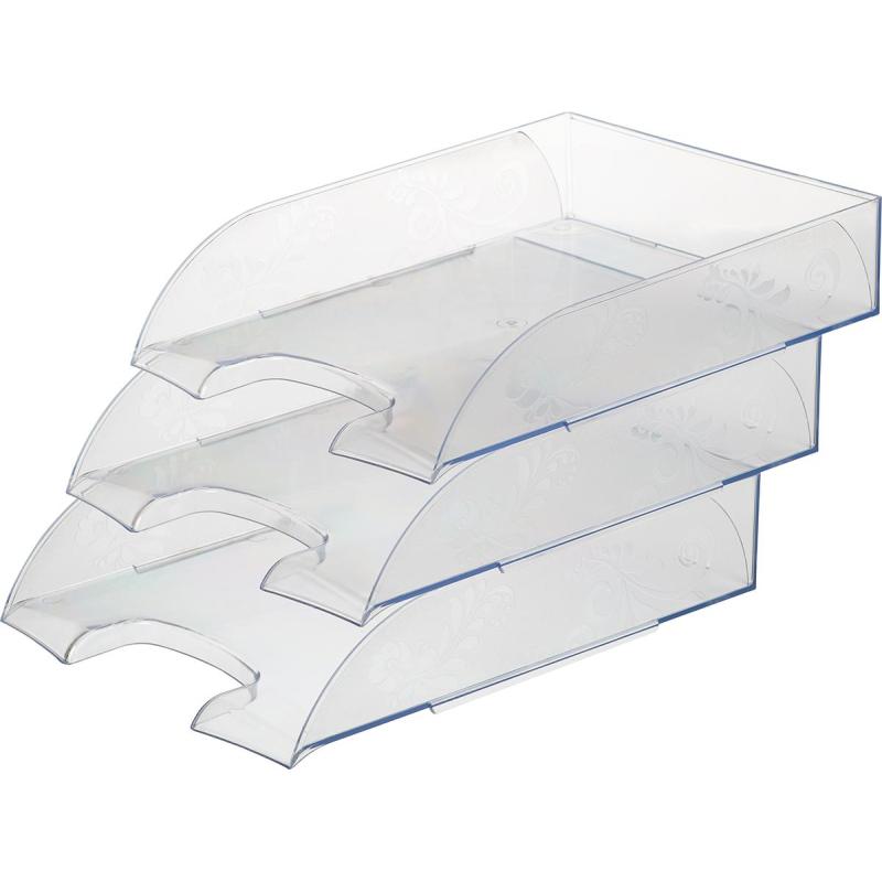 Лоток горизонтальный Комус Русская серия, прозрачный