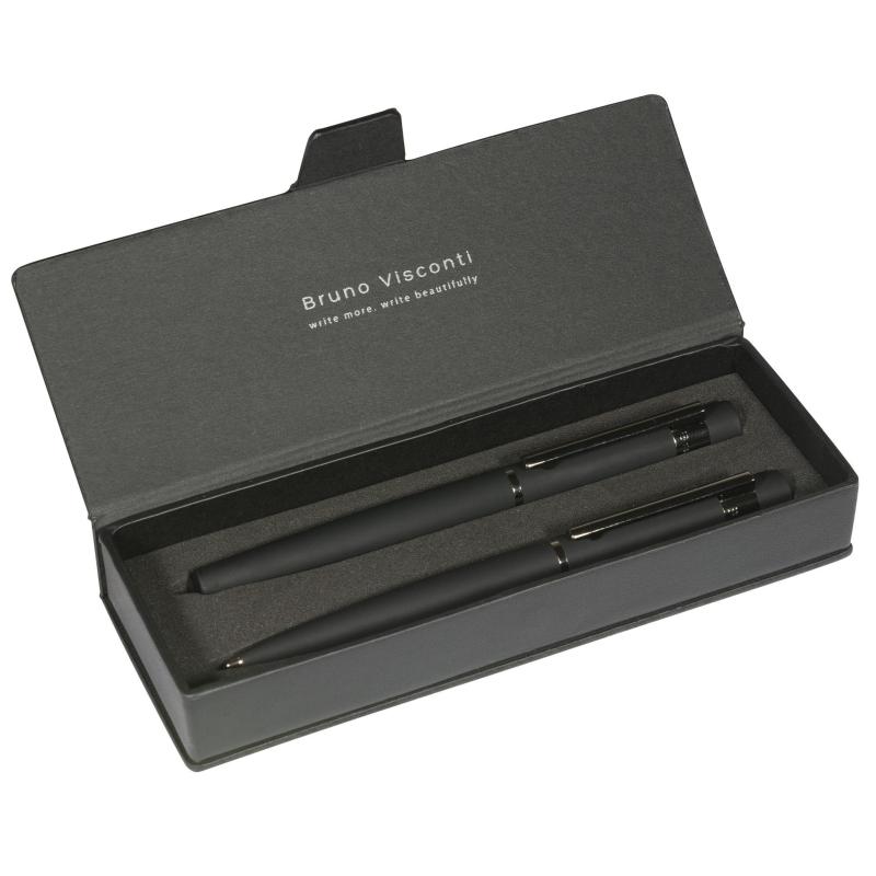 Набор VERONA:РУЧКА ШАРИК 1мм И РОЛЛЕР 0,7мм, син корп черн 20-0343/0216