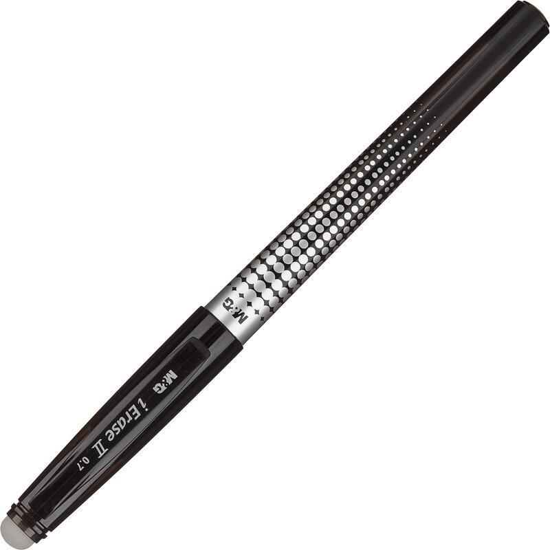 Ручка гелевая стираемая M&G iErase II шар0,7 лин 0,5мм черн AKP61173110700H