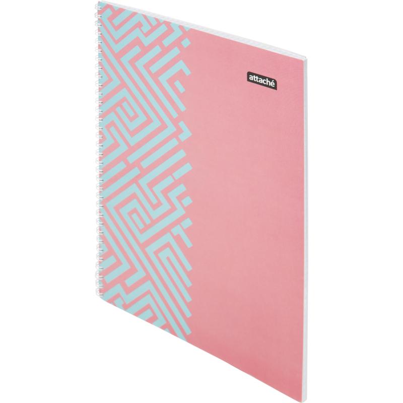 Бизнес-тетрадь А4 60л Attache Греция Голубой/Красныйклет, 65г, греб, ВД-лак