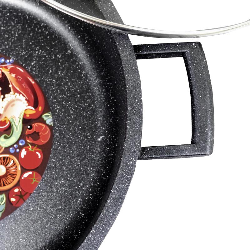 Жаровня 28см с крышкой Panairo Veranss