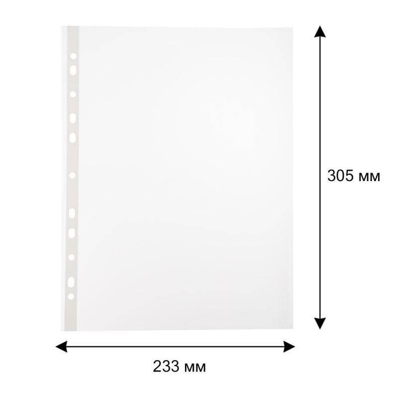 Файл-вкладыш Attache Economy А4, рифленые, 30мкм, 100шт/уп