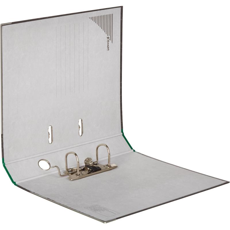 Папка-регистратор Комус мрамор.карт 50мм зел. кореш,бум/бум,карм.кор,мет.уг