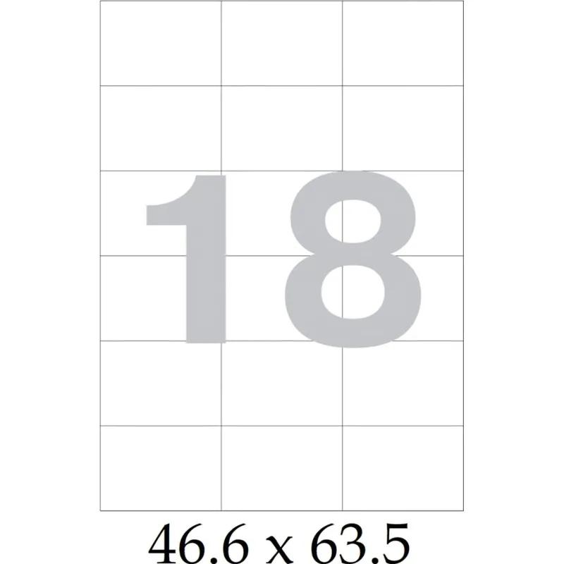Этикетки самоклеящиеся Promega Label BASIC  63,5x46,6  18 шт./л 100л/уп