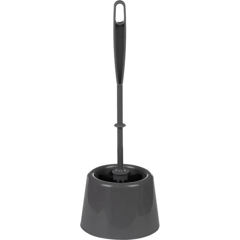 Ершик для унитаза AZUR с подставкой Мини, сер. с черн. Щетиной
