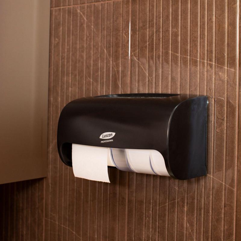 Диспенсер для туалетной бумаги рул Luscan Prof Etalon Doublemini чер 151067