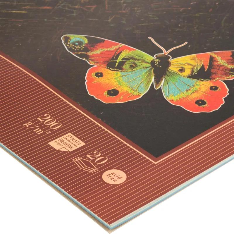 Альбом Планшет д/пастелей Palazzo Бабочка А-2 20 л. 4цвета ПБ/А2