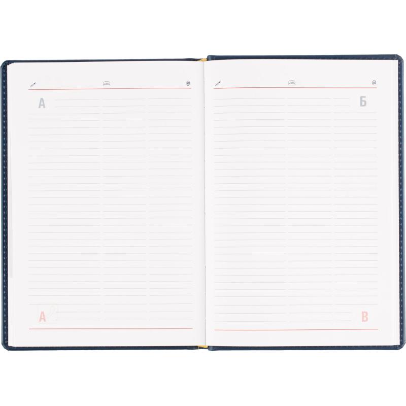 Ежедневник датированный 2026 Attache А5, 180л, 143х210мм, Сиам, синий