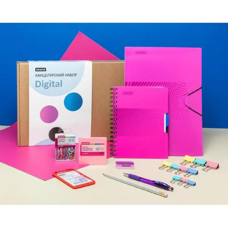 Набор канцелярский подарочный Attache Selection Digital розовый