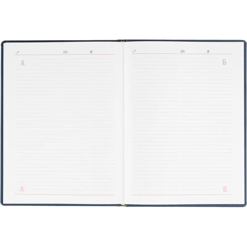 Еженедельник датированный 2026 АТТАСНЕ А4 72л, 200х270мм Сиам, синий