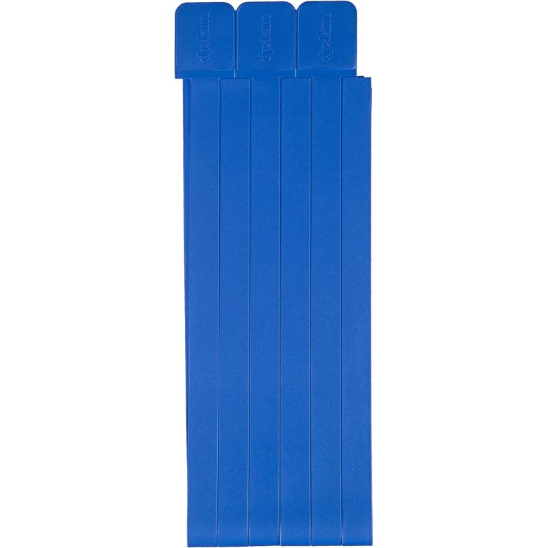 Закладки самоклеящиеся для книг, прямые, наб.6 шт,300мкм, голубые, 2921-117