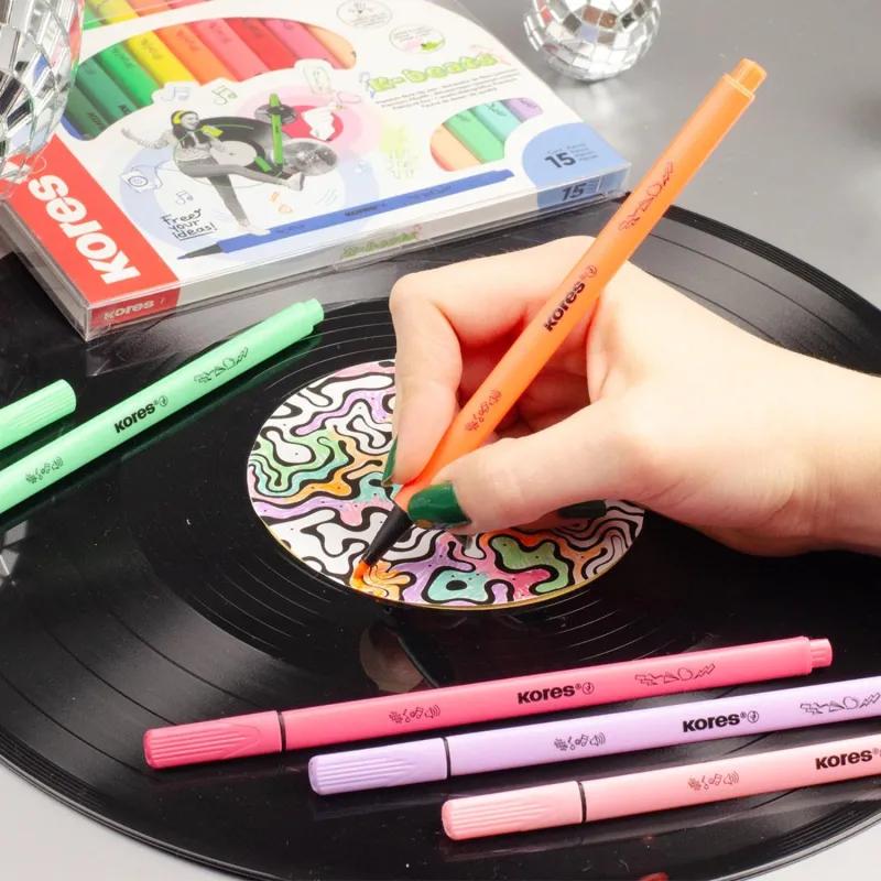 Фломастеры K-BEATS наб 26цв в коробке,пастель,неон.цв