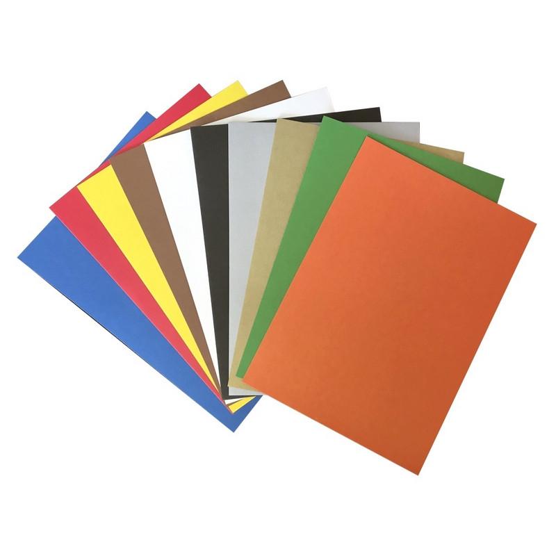 Картон цветной 10л.10цв.А4 немелов(золото+сереб) Отличник