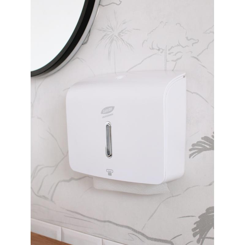 Диспенсер для полотенец лист Luscan Prof Etalon Z-слож белый 151060