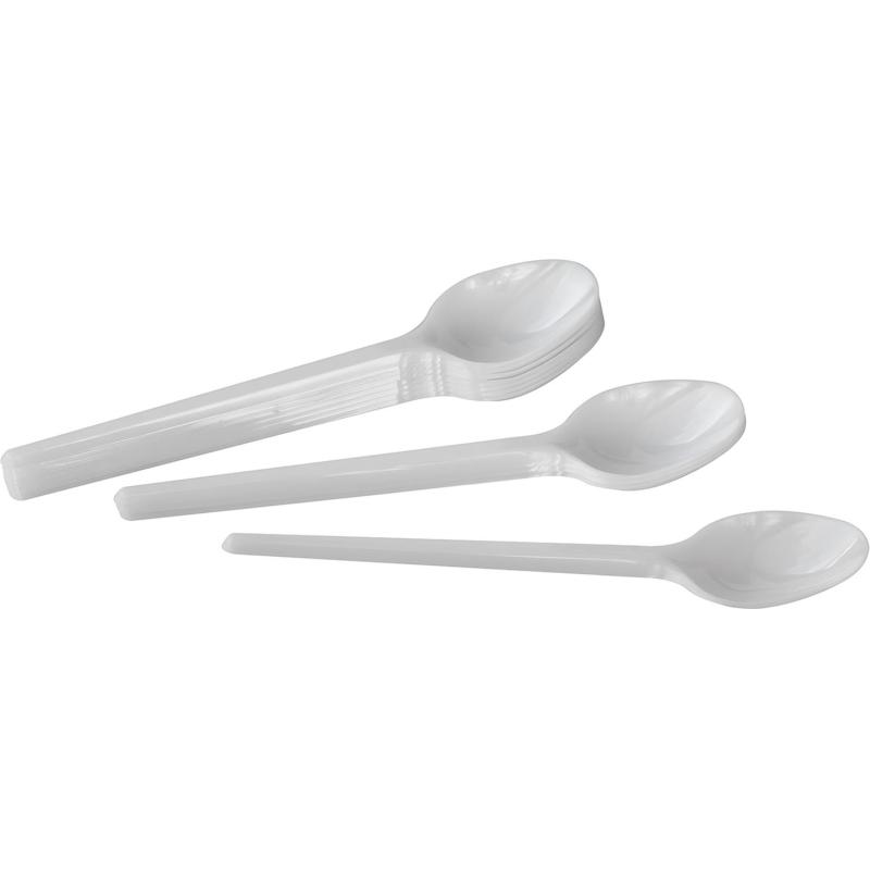 Ложка одноразовая чайная белая, 12,2 см, PS, 4500  шт/кор