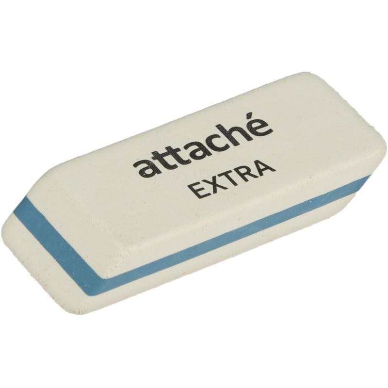 Ластик скошенный Attache Extra, нат.каучук, 50x19x8мм, ассорти