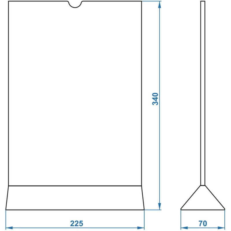 Подставка настольная менюхолдер Выбор Есть А4 2стор,разборн,литьев.пластик