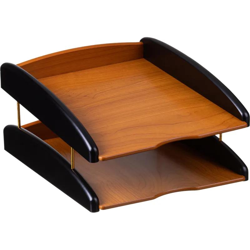 Набор настольный 5M-3A на 5 предметов из МДФ, цвет: коричневый/черный