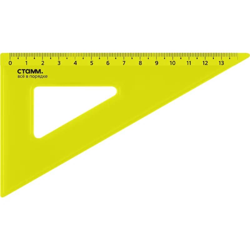 Треугольник 13 см угол 30 градусов NEON Cristal цвет ассорти ТК-33