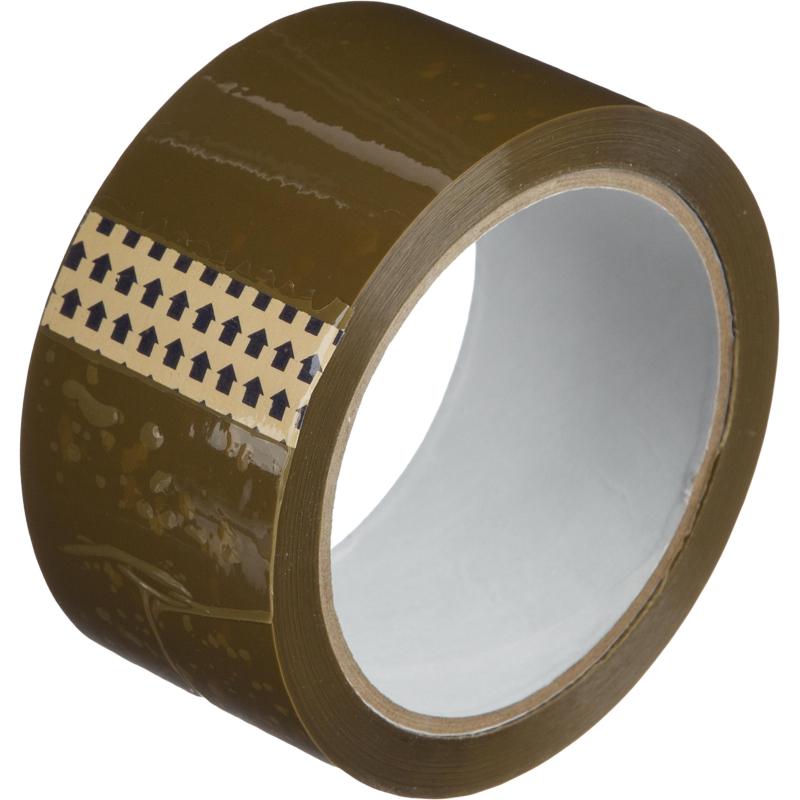 Клейкая лента упаковочная 48мм х 66м, коричневая, 40мкм, 6 шт/уп
