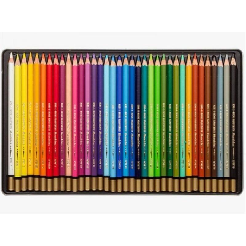 Карандаши акварельные 36цв./наб. KOH-I-NOOR 3725 в мет.боксе Чехия