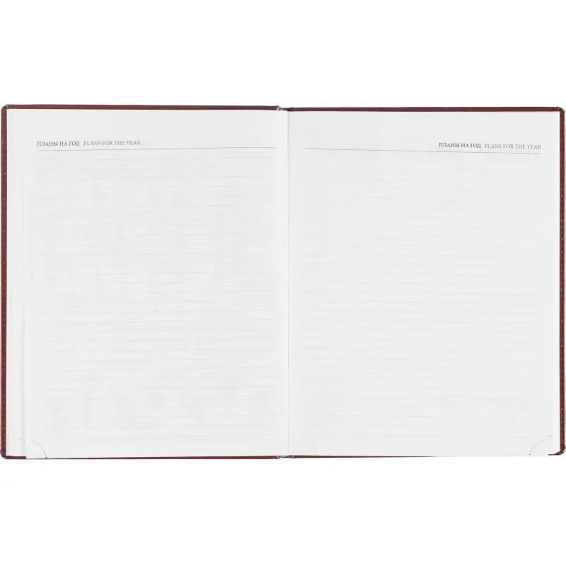 Еженедельник датированный 2026, бордо,А4, 213х265 мм,160 стр,Agenda