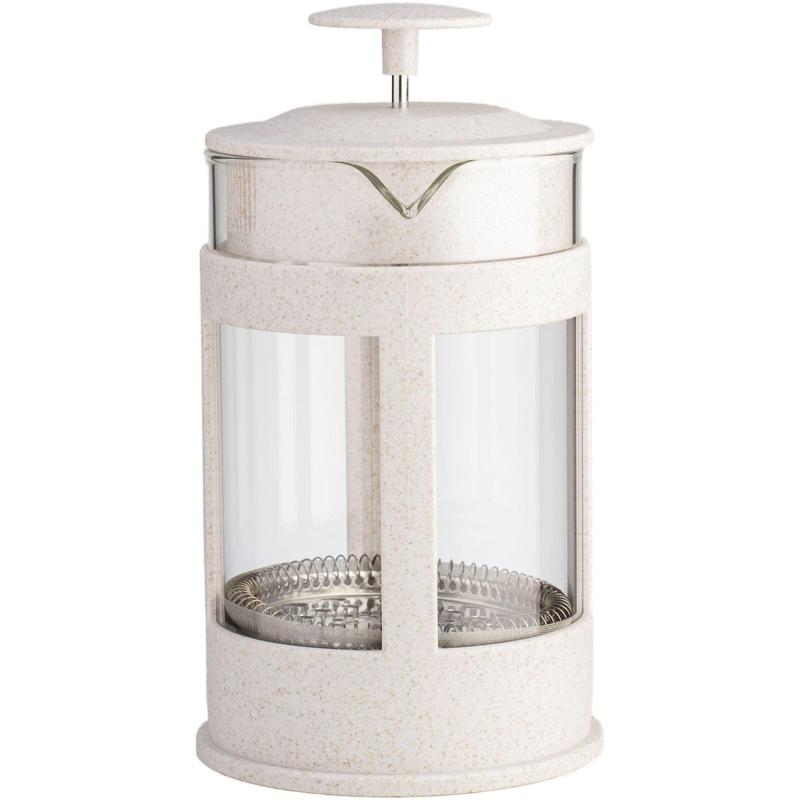 Френч-пресс  стальной фильтр 18/10, боросил. Стекло LR06-50-600