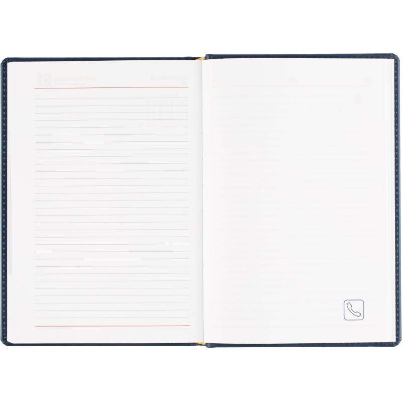 Ежедневник датированный 2026 Attache А5, 180л, 143х210мм, Сиам, синий