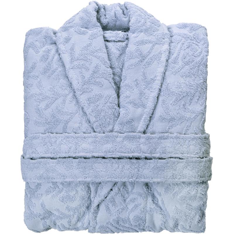 Халат  Махровый  ROESIA Шалевый Женский серый, L-XL, 300гр/м2