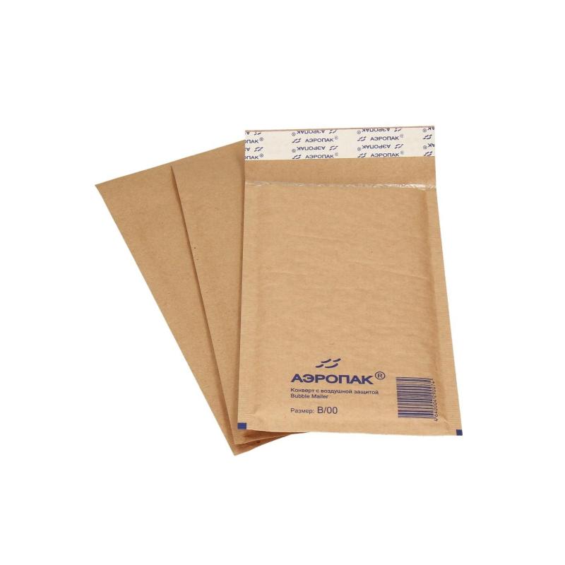 Крафт-конверт с воздушной прослойкой В/00 140 х 220  (уп/100шт)