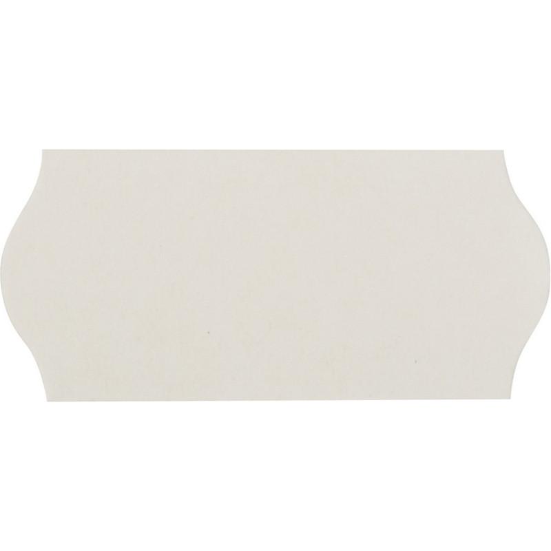 Этикет-лента 26х12 белая волна 1000шт/рул 10рул/уп