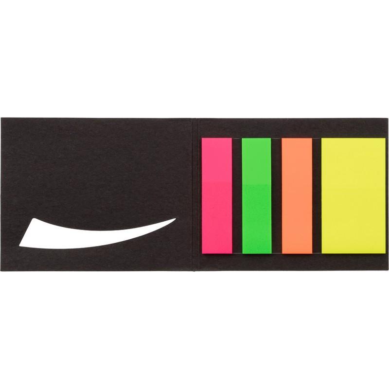 Клейкие закладки пласт. 4цв.по 25л. 12ммх45 + 25ммх45 Attache книжка