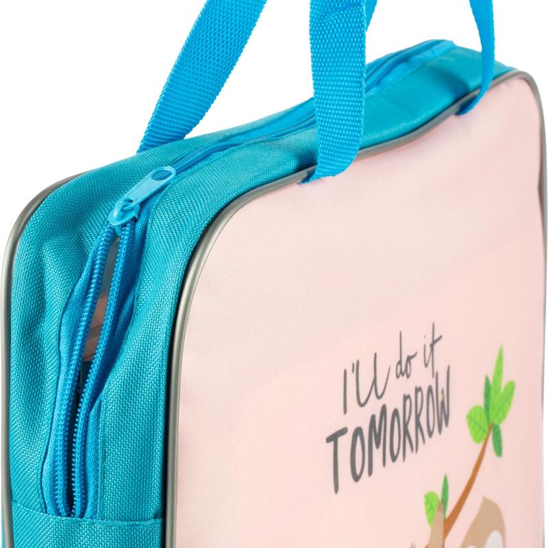 Папка школьника А4 с ручками + твердое дно, ПШ-11, ЗАБАВНЫЙ ЛЕНИВЕЦ 2022