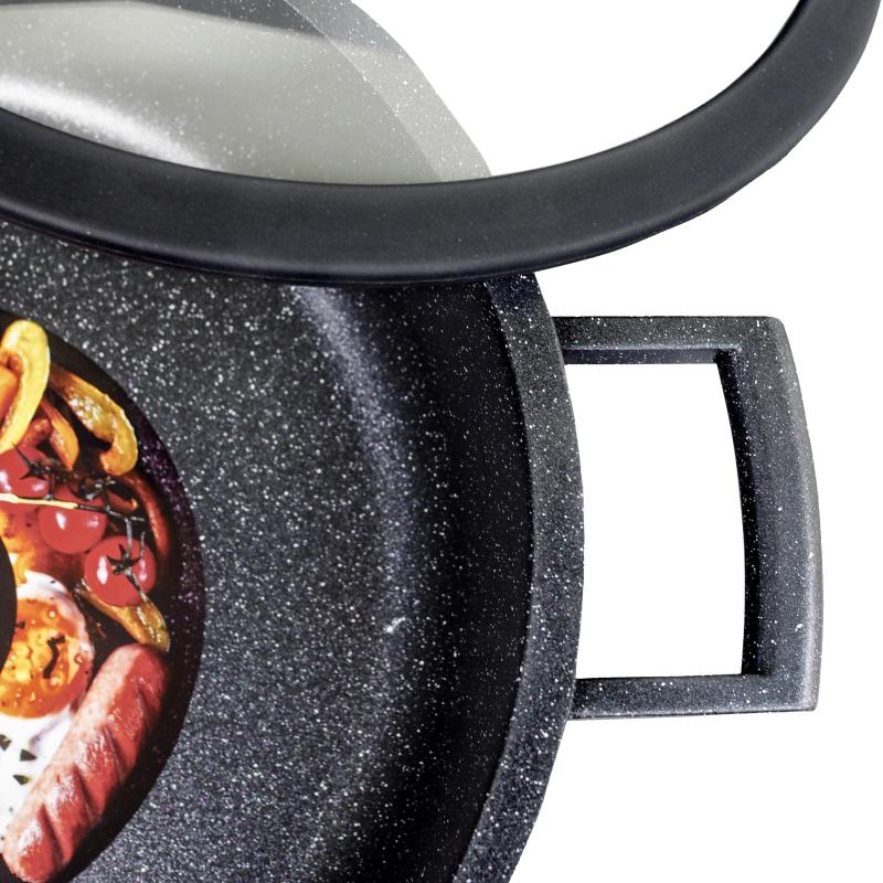 Жаровня 28см с крышкой Panairo Forrena PRO MAX, индукция