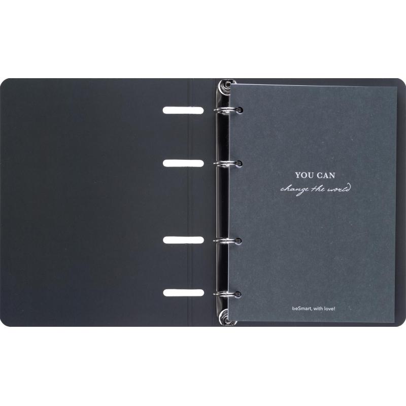 Тетрадь общая, BS, А5, 120л., клетка, кольца, Botanica, банан рамка N4763