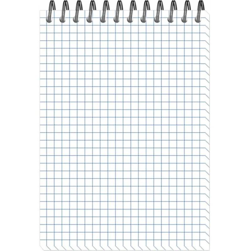 Блокнот Gold Collection А6 60л, клетка, обл. мел.картон,спираль.гол