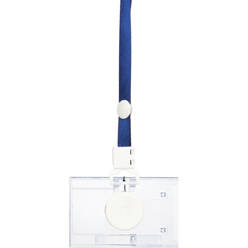 Бейдж Promega office горизонтальный с рулеткой, разм вклад 85х54