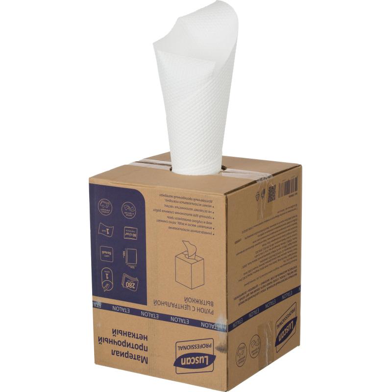 Материал протирочный нетканый Luscan Professional 80г 32х38см 280л/рул бел