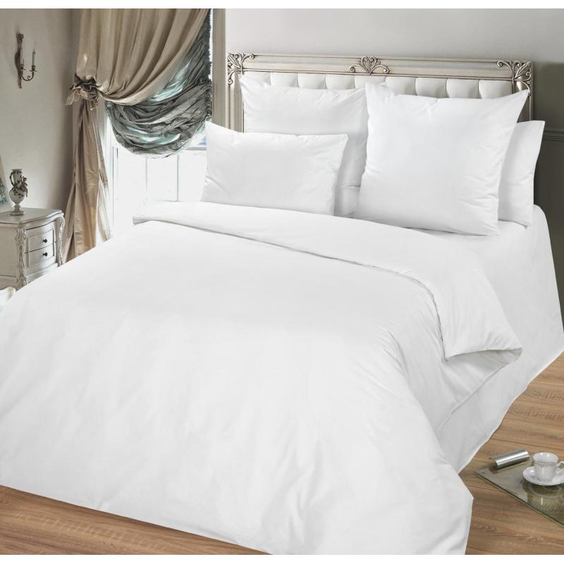 Простыня Евро 200х215, поплин отбеленный, 10 шт/уп