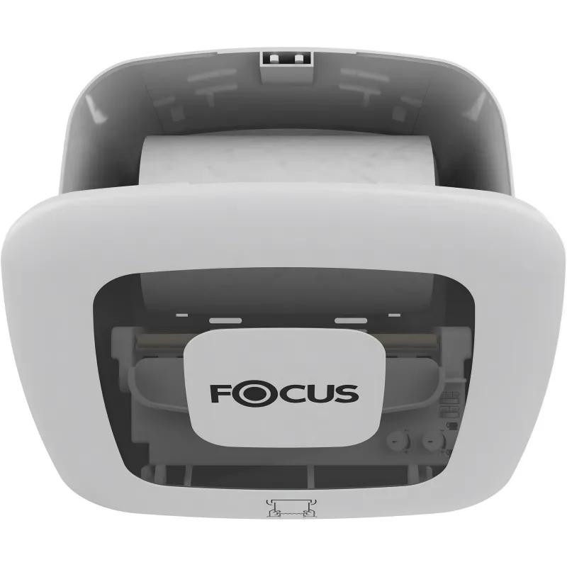 Диспенсер Focus д/рулон полотенец с автомат отрывом белый 8077062/8093486