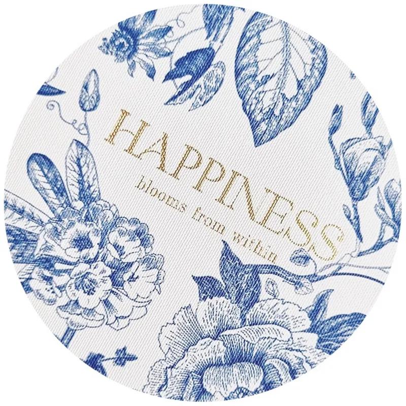 Ежедневник датированный 2026 IF 14х20см 176л, мягкий, Happiness I1732/blue