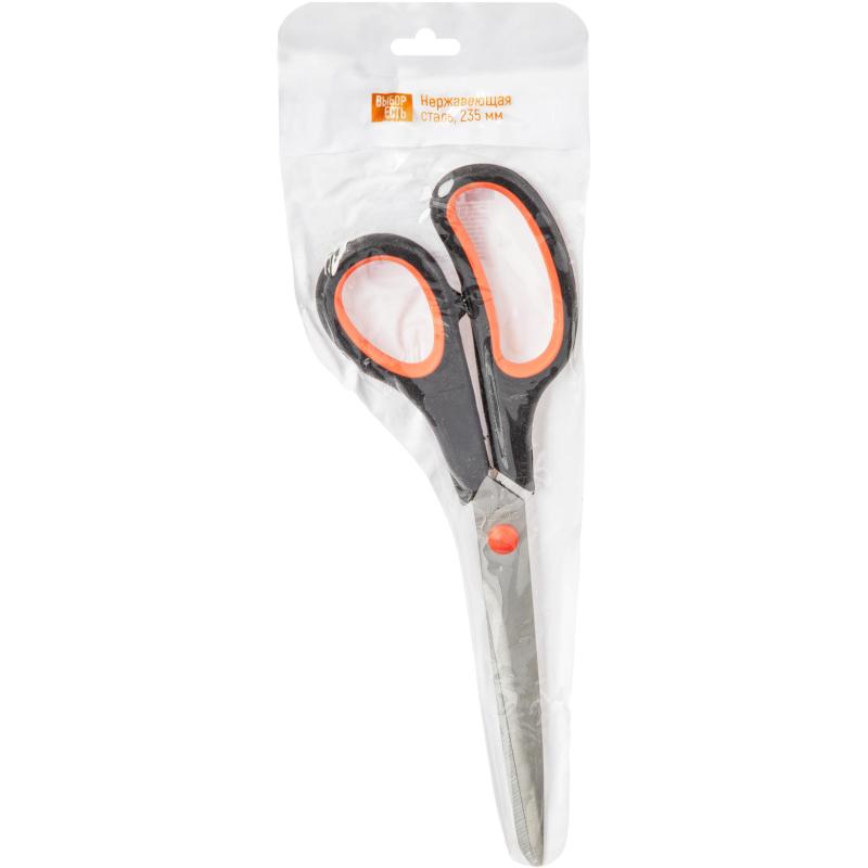 Ножницы Выбор есть 235 мм с пласт. прорезин. ручками, цвет крс/черн