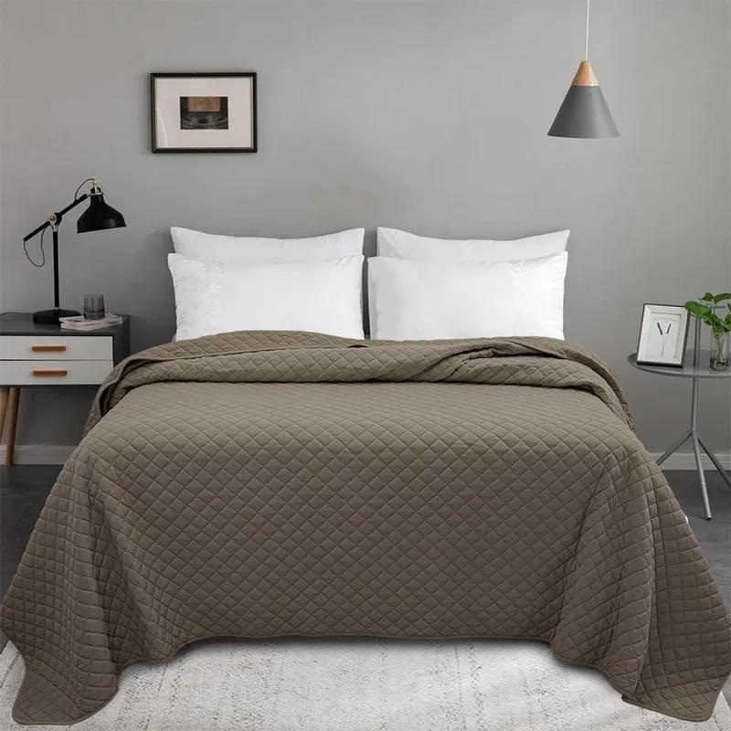 Покрывало 220х240 Теодора коричневый,161496