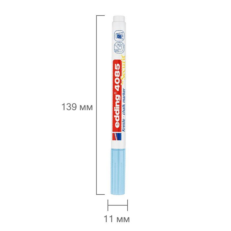 Маркер меловой edding 4085/139. 1-2 мм. Пастельный голубой